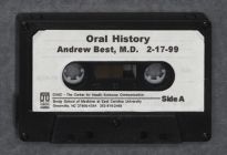 Oral History Interview with Dr. Andrew Best March 31, 1999